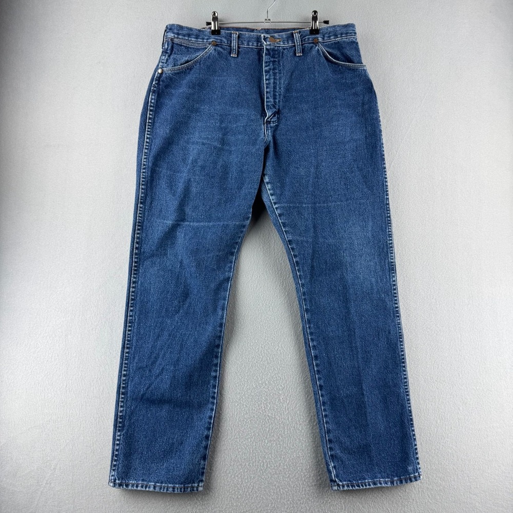 Vintage Wrangler Jeans Mens 38x32 (Fits 36x31) Cowboy Cut OG Fit Made in USA